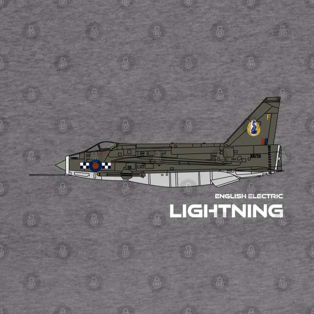 English Electric Lightning (19 Sqd RAF) by BearCaveDesigns